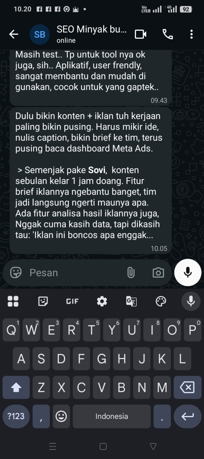 Testimoni Indra — Jogja Marketing
