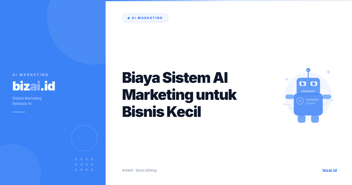 Biaya Sistem AI Marketing untuk Bisnis Kecil